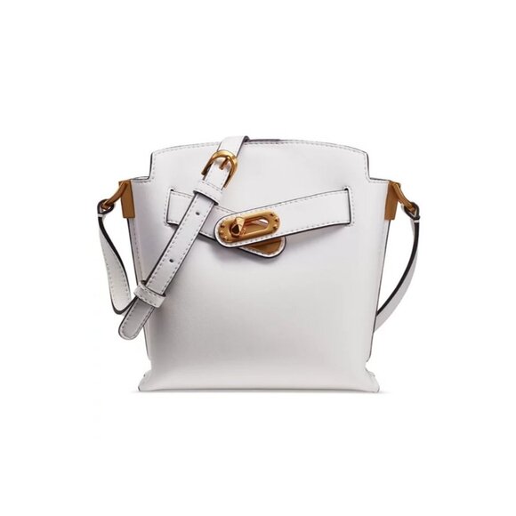 Donna Karan NY Bridgehampton smooth leather mini crossbody -WHITE - Picture 9 of 13